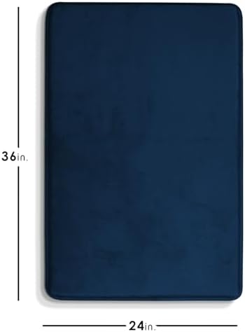 Clara Clark Bathroom Rugs, Velvet Memory Foam Bath Mat, Non-Slip Bath Rugs - Image 2