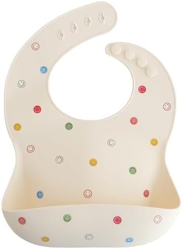 mushie Silicone Baby Bib | Adjustable Fit Waterproof Bibs by mushie