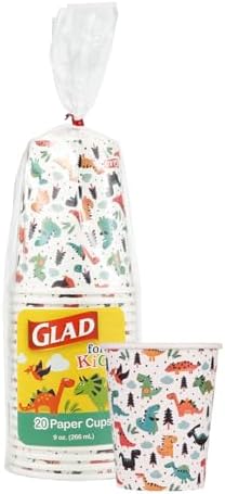 Glad for Kids Disposable Paper Cups, 9 Oz by GladTrashFoodStorage