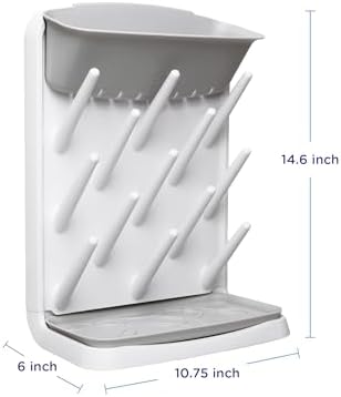 Ubbi Vertical Baby Bottle Drying Rack, Space Saving Countertop Drying Rack Baby - Image 2
