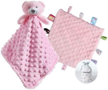 CREVENT Soft Plush Animal Face Security Blankets by CREVENT