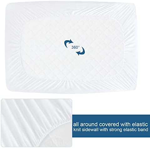 California King Size Mattress Protector Waterproof, Absorbent Fitted Sheet - Image 5