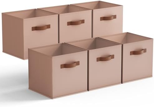 GRANNY SAYS Cube Storage Bins, 11 Inch Cube Organizer, Dusty Pink by GRANNYSAYS