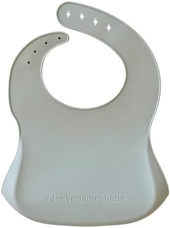 Denver James Silicone Feeding Bibs | Dishwasher Safe. Waterproof. Adjustable. - Image 2