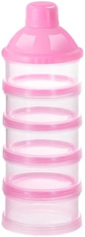 Accmor Formula Dispenser On The Go, 5 Compartments Stackable Formula Container by Accmor