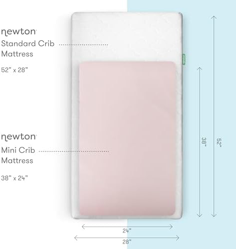 Newton Baby Fitted Mini Crib Sheet 2-Pack, Organic Muslin - Image 2