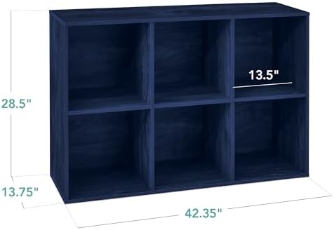 Best Choice Products Kids Bookcase 6-Cube Storage Organizer, 13.5in Shelf - Image 2