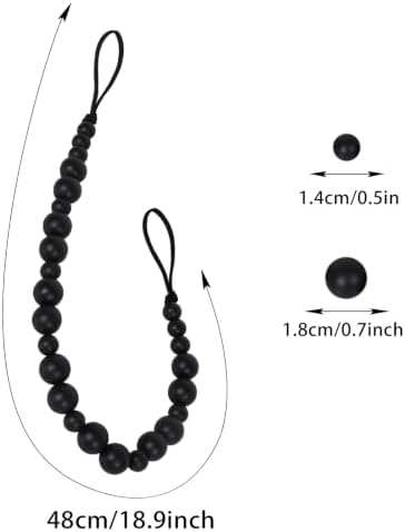 2 Pack Wood Bead Curtain Tieback, Boho Curtain Holdbacks - Image 6