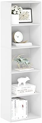 Furinno LUDER Book Shelf, 5-Tier Bookshelf, Bookcase by Furinno-FitsYourSpaceFitsYourBudget
