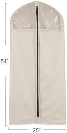 Household Essentials 3392-1 Cedarline Collection Hanging Garment Bag | Dress - Image 3