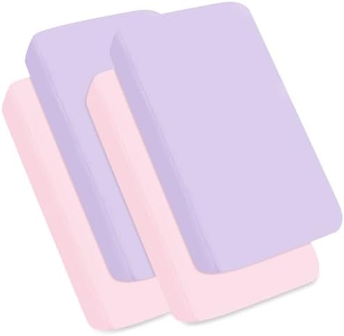 Pack and Play Sheets Fitted 4 Pack, Breathable Baby Playard Mattress Sheet - Image 6