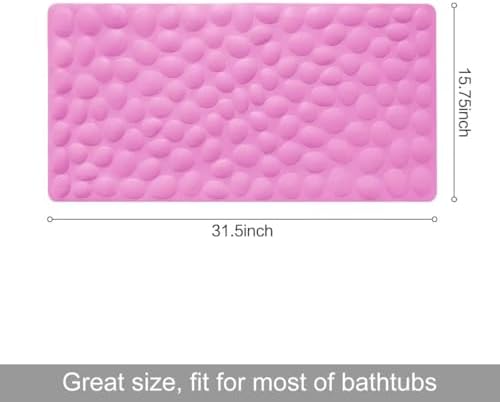 Non-Slip Bathtub Mat OTHWAY Soft Rubber Bathroom Bathmat - Image 5