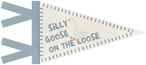 Silly Goose On the Loose Felt Pennant Playroom Banner Wall Decor by Unknown