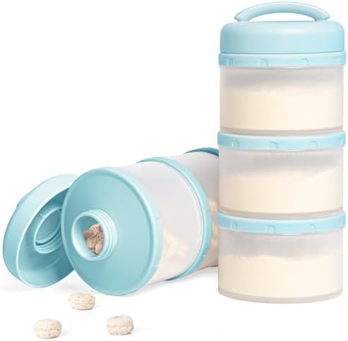 Termichy Stackable Formula Dispenser Portable: Milk Powder Container to go by Termichy