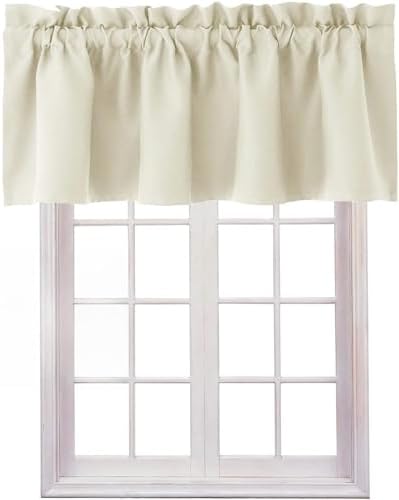 Hiasan Light Beige Valance Curtains by Hiasan