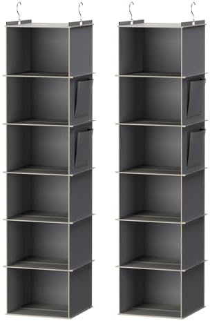 YOUDENOVA Hanging Closet Organizer and Storage, 2 Packs by YOUDENOVA