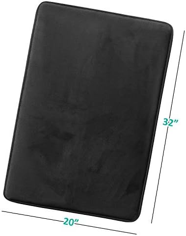 Clara Clark Bathroom Rugs, Velvet Memory Foam Bath Mat, Machine Washable Bath - Image 3