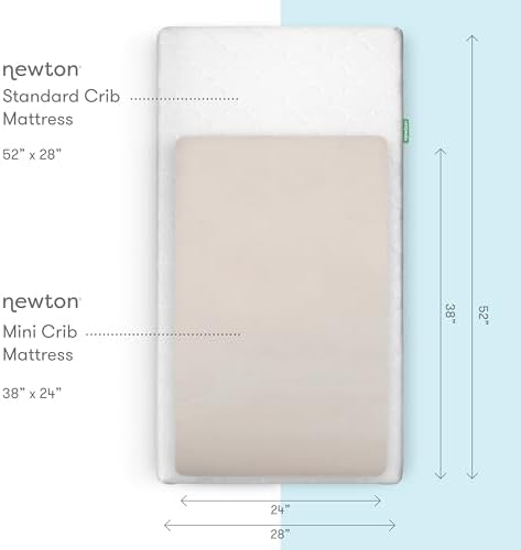 Newton Baby Fitted Mini Crib Sheet 2-Pack, Organic Muslin - Image 2