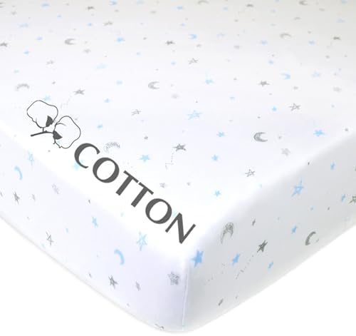American Baby Company Cotton Fitted Crib Sheet 52x28" - Image 2