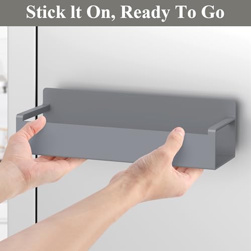 HuggieGems 4 Pack Dark Grey Magnetic Spice Rack Organizer - Image 5