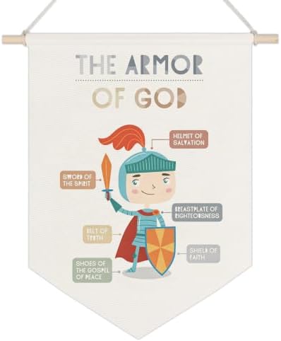 Ghueghe Armor of God Boho Christian Canvas Banner Wall Decor by Unknown