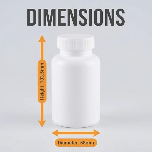2PCS 200ML 6.8OZ White Empty Plastic Bottles - Image 2