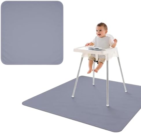 BapronBaby Minimalist Slate Waterproof Splash Mat Catch All Floor Cover by BapronBaby