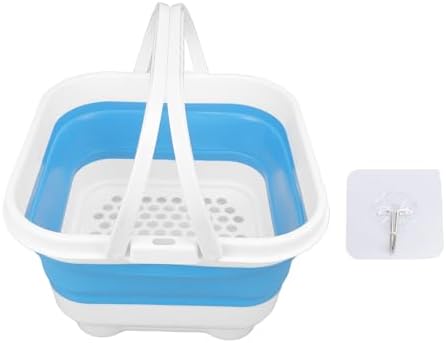 Yunseity Folding Baby Bath Toy Basket, Foldable Bath Toy Organizer Cute - Image 6
