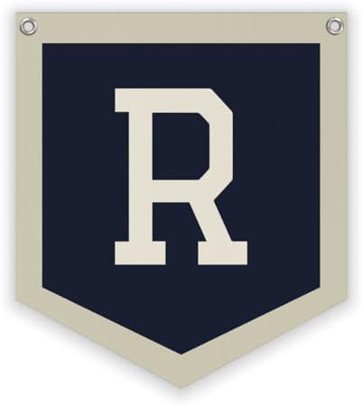 Personalized Baby Gift, Baby Boy Nursery Decor, Initial Pennant by Lacama