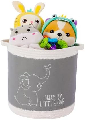 Toy Basket for Baby Laundry Hamper Blanket Baskets Cute Elephant Nursery by Unknown