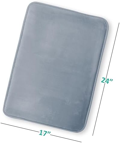 Clara Clark Bathroom Rugs, Velvet Memory Foam Bath Mat, Non-Slip Bath Rugs - Image 3
