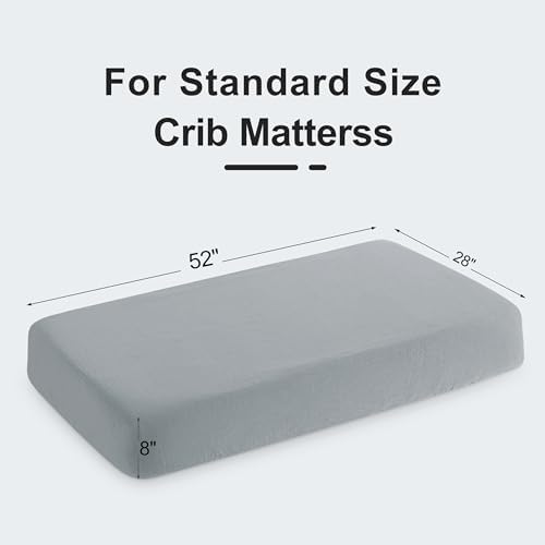 NTBAY Crib Muslin Fitted Sheets, 2 Pack, 28 x 52 - Image 6