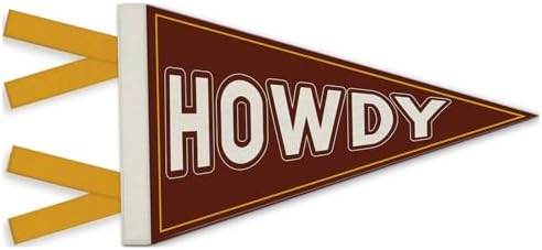 Western Cowboy Nursery Decor, Western Howdy Felt Banners Flags by Unknown