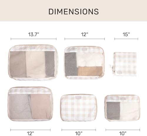 Jadyn Packing Cubes for Travel, 6-Piece Large Packing Cube Organizer Set for - Image 2