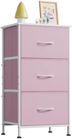 WLIVE Small Dresser Nightstand for Bedroom, 3 Drawers by WLIVE