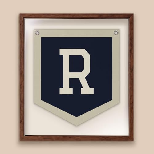 Personalized Baby Gift, Baby Boy Nursery Decor, Initial Pennant - Image 4