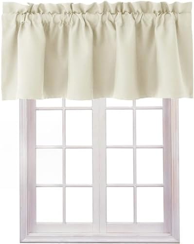 Hiasan Light Beige Valance Curtains by Hiasan