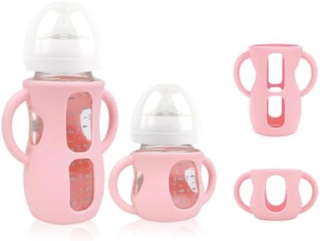 2-Pack Silicone Sleeves for Philips Avent Glass Bottles 4 & 8 oz by Unknown