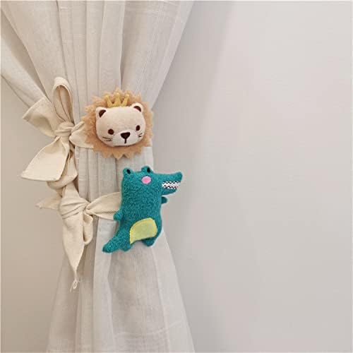 2 Pack Curtain Tiebacks Cute Cartoon Animal Curtain Ties, Embroidered Animal - Image 3