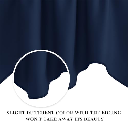 NICETOWN Navy Valance for Window - Image 3