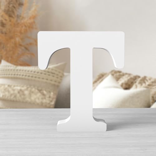 6 Inch White Wood Letters Unfinished Wood Letters by ZARUATU