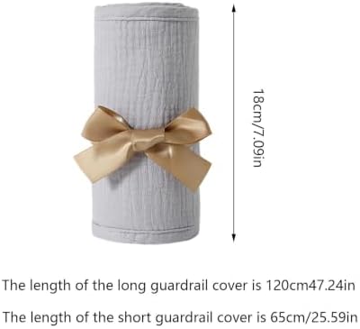 Cot Rail Protector 4 Pack Cotton Gauze Teething Guard - Image 5