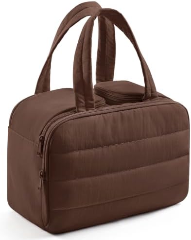 LIGHT FLIGHT Travel Toiletry Bag, Quilted Travel Makeup Cosmetic Bag Organizer by LIGHTFLIGHT