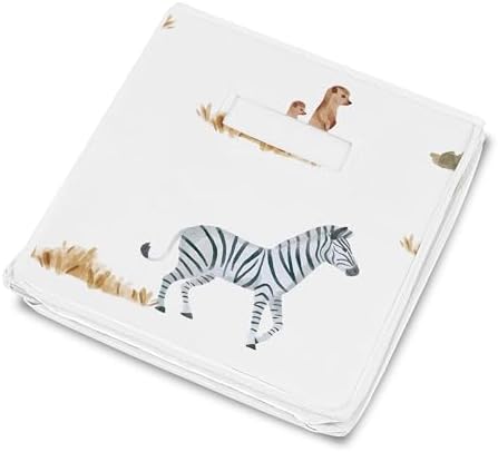 Sweet Jojo Designs Jungle Animals Small Fabric Toy Bin Storage Box Chest Baby - Image 4