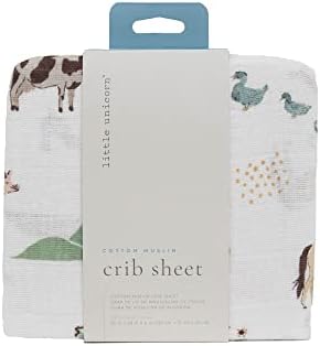 Little Unicorn Premium Crib Sheet | Breathable & Super-Soft Muslin Fabric - Image 3