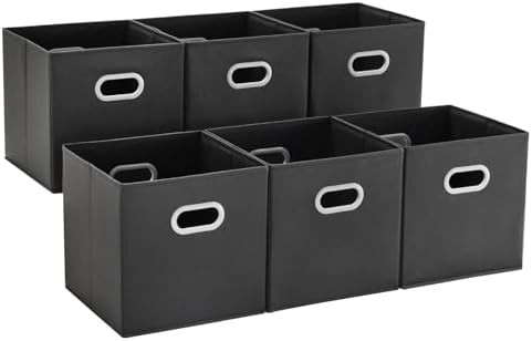 MAX Houser 6 Pack Foldable Fabric Storage Bins by MAXHouser