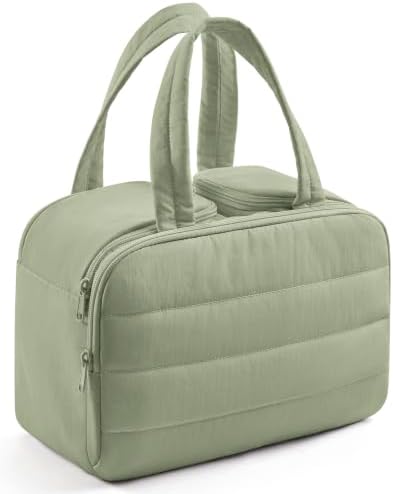 LIGHT FLIGHT Travel Toiletry Bag, Quilted Travel Makeup Cosmetic Bag Organizer by LIGHTFLIGHT