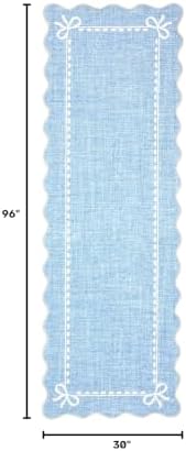 GarveeHome Scalloped Hallway Runner Rug 2.5x8 Non Slip Bedroom Rugs - Image 2