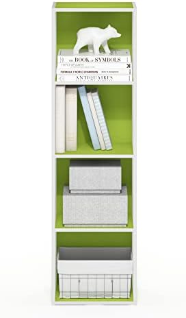 Furinno PASIR Book Shelf, 4-Tier Modern Bookshelf, Open Shelves Bookcase 9 x 12 - Image 6