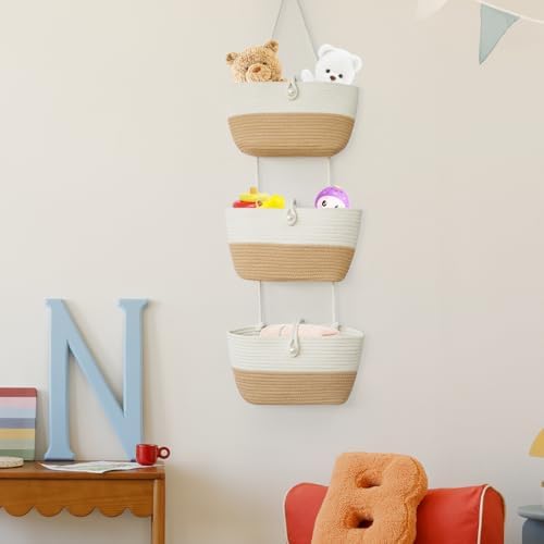 TeoKJ 3-Tier Hanging Baskets for Storage - Image 3
